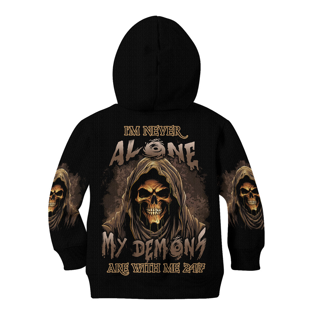 im-never-alone-skull-reaper-kid-hoodie