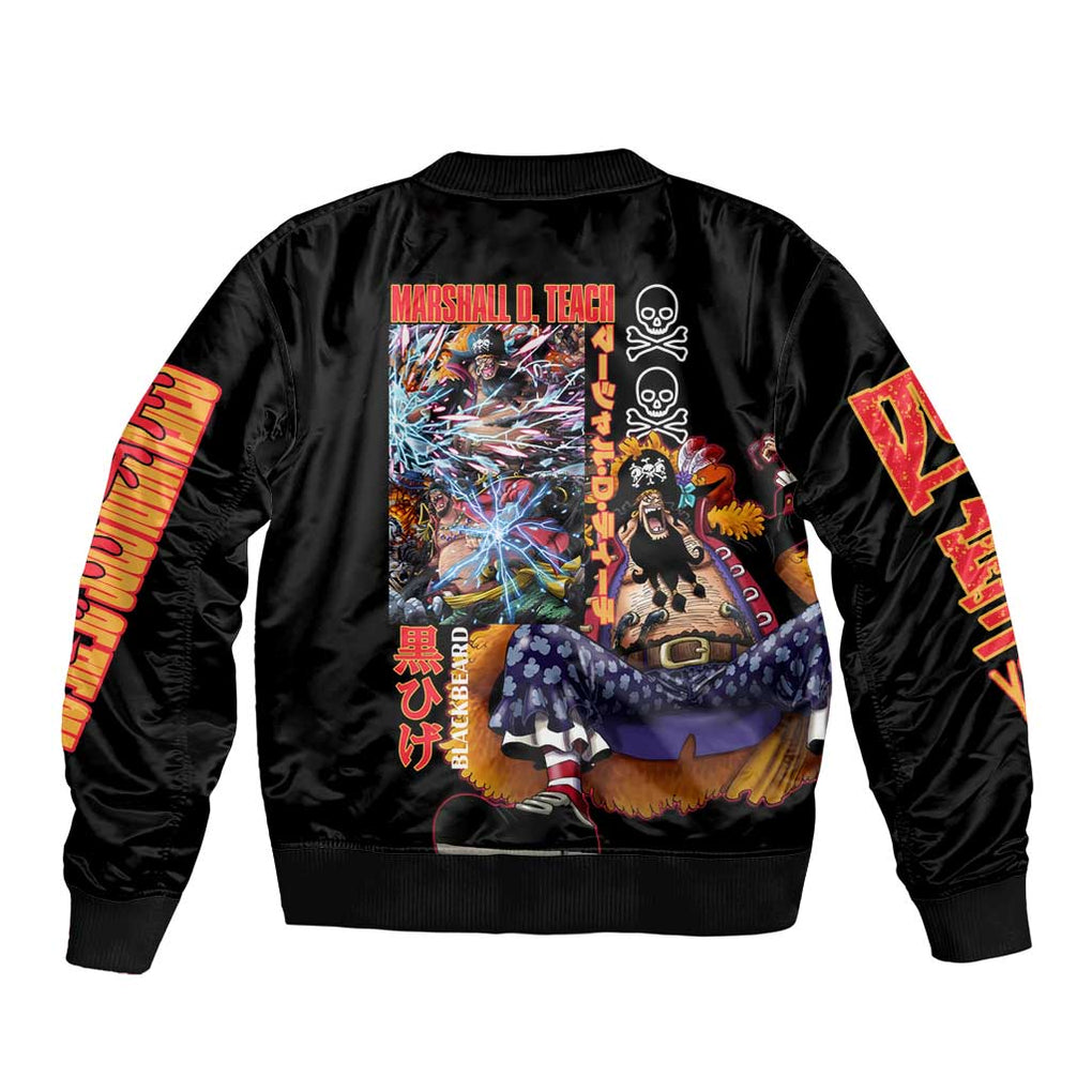 Marshall D. Teach V2 One Piece Bomber Jacket Japan Anime Style