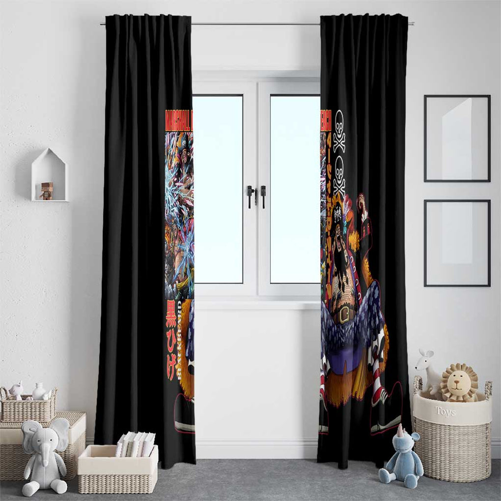Marshall D. Teach V2 One Piece Window Curtain Japan Anime Style