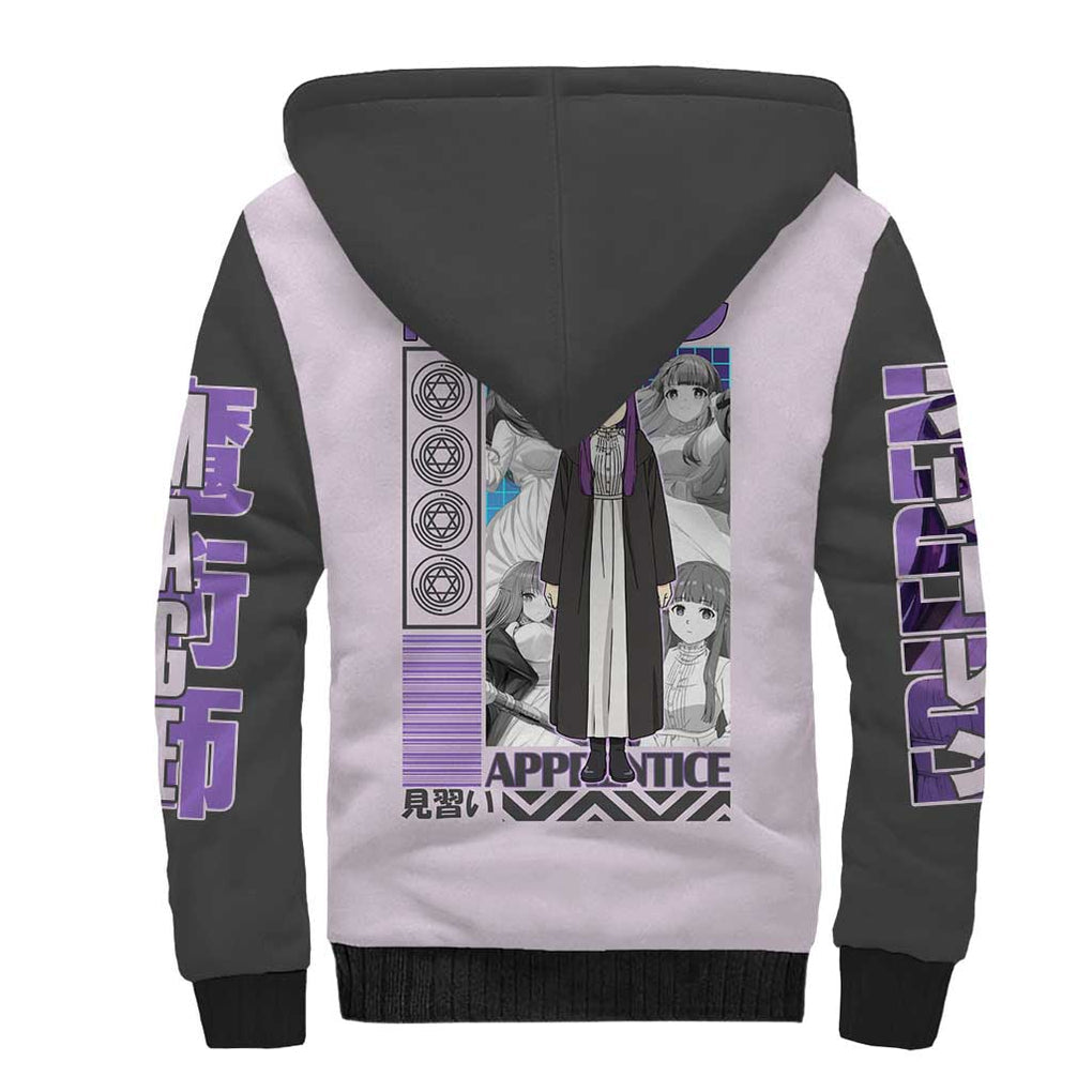 Fern Frieren Beyond Journey’s End Sherpa Hoodie Japan Anime Style
