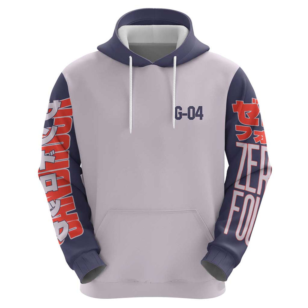 Sandrock x Quatre Raberba Winner Gundam Wing Endless Zip Hoodie Japan Anime Style