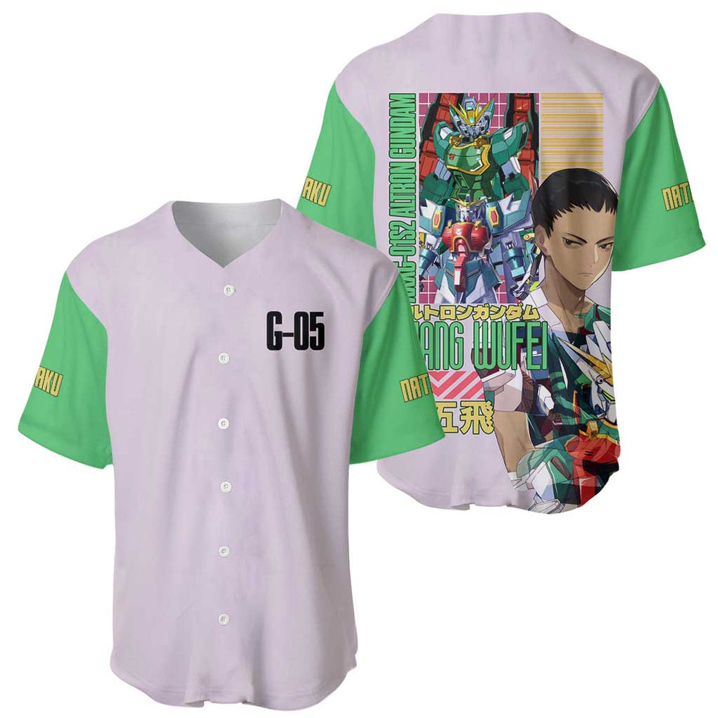Nataku x Chang Wufei Gundam Wing Endless Waltz Baseball Jersey Japan Anime Style