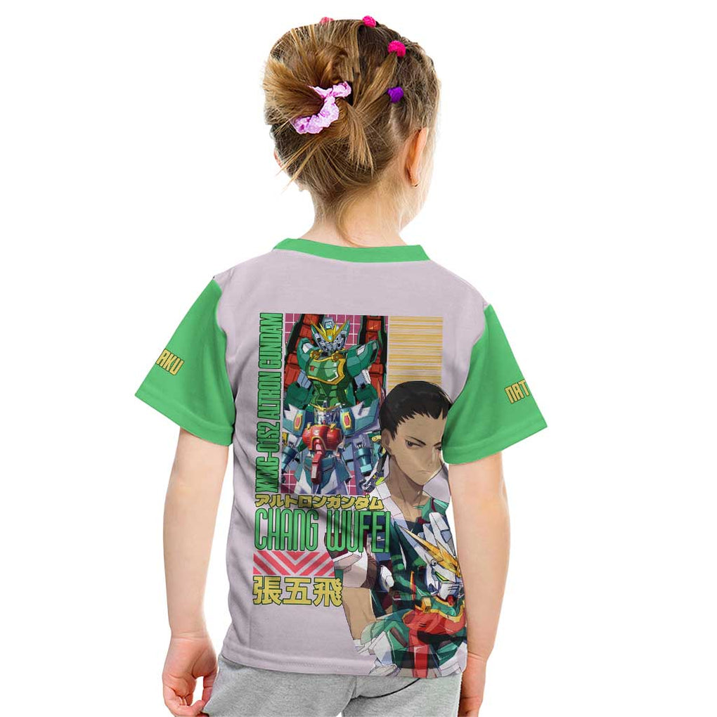Nataku x Chang Wufei Gundam Wing Endless Waltz Kid T Shirt Japan Anime Style