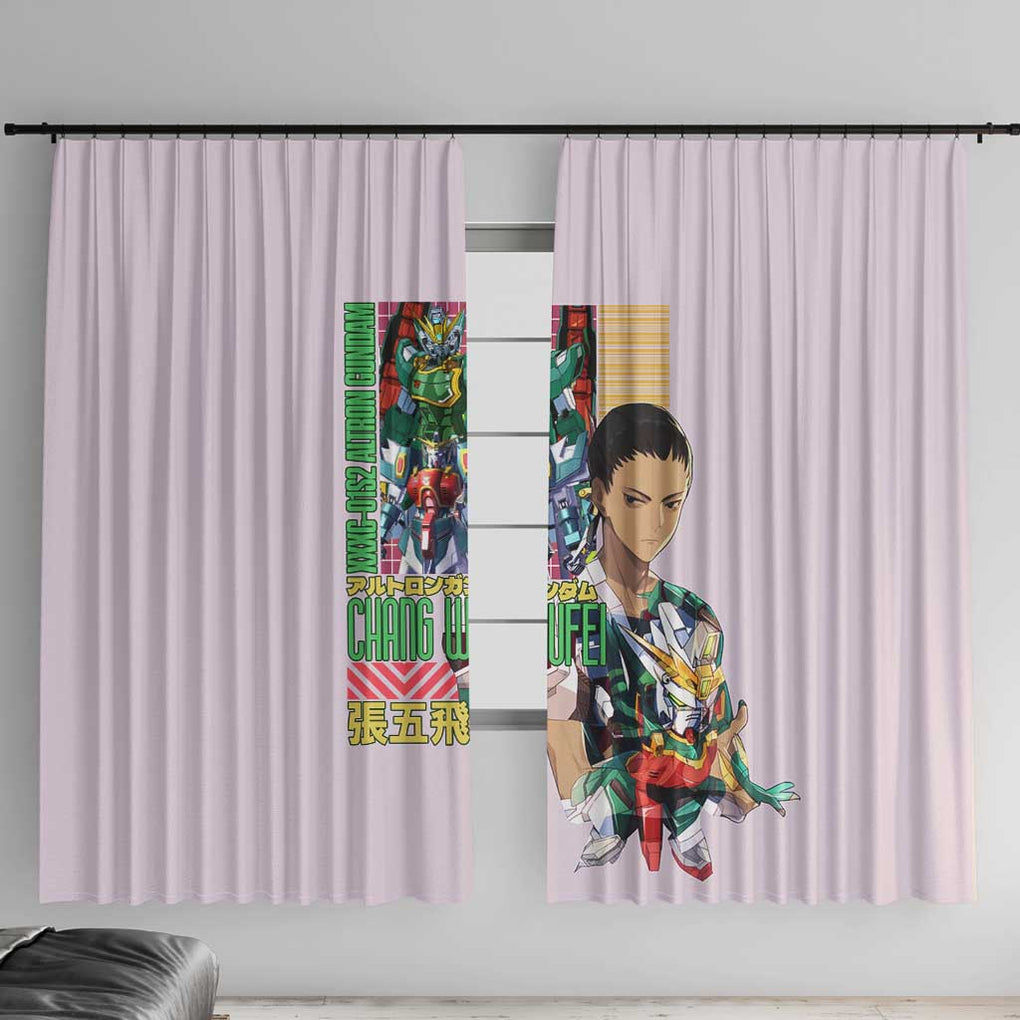 Nataku x Chang Wufei Gundam Wing Endless Waltz Window Curtain Japan Anime Style