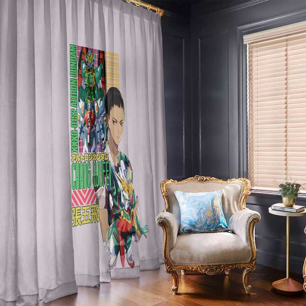 Nataku x Chang Wufei Gundam Wing Endless Waltz Window Curtain Japan Anime Style