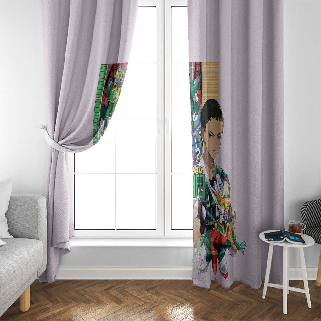 Nataku x Chang Wufei Gundam Wing Endless Waltz Window Curtain Japan Anime Style