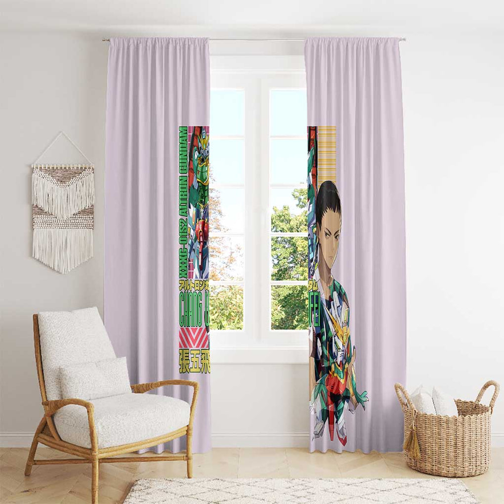Nataku x Chang Wufei Gundam Wing Endless Waltz Window Curtain Japan Anime Style