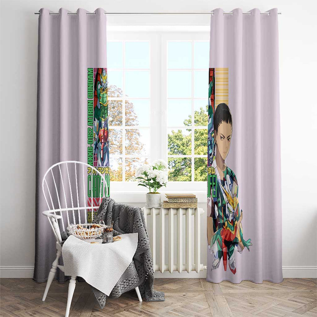 Nataku x Chang Wufei Gundam Wing Endless Waltz Window Curtain Japan Anime Style