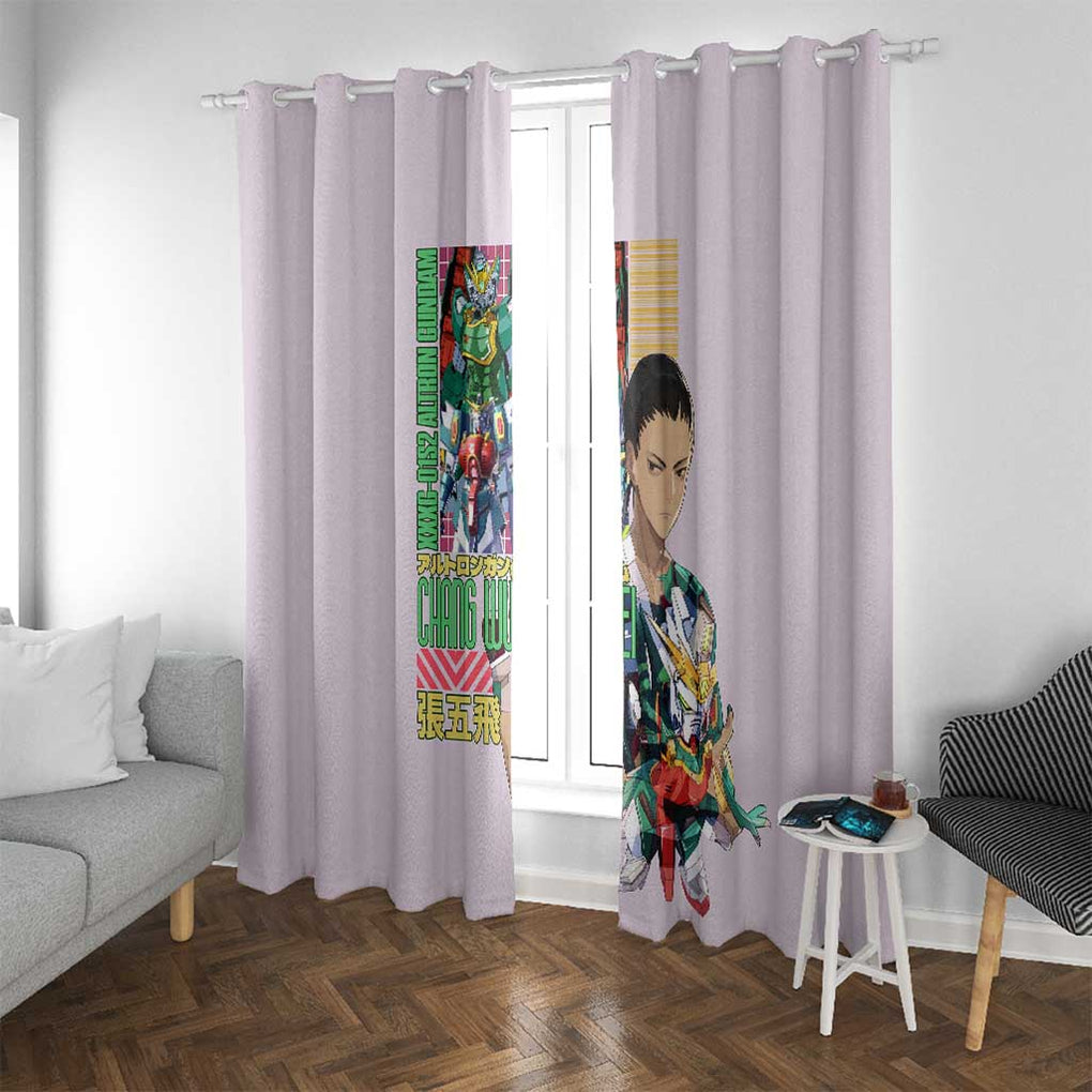 Nataku x Chang Wufei Gundam Wing Endless Waltz Window Curtain Japan Anime Style