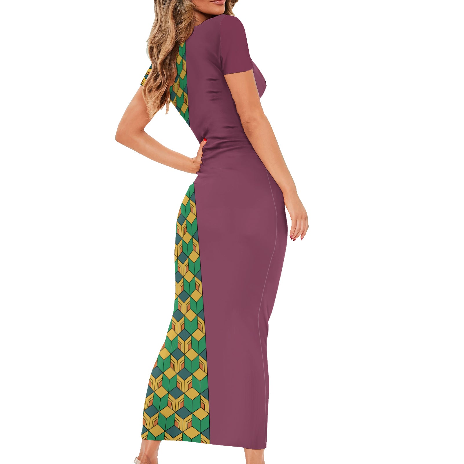 Tomioka Giyuu Short Sleeve Bodycon Dress