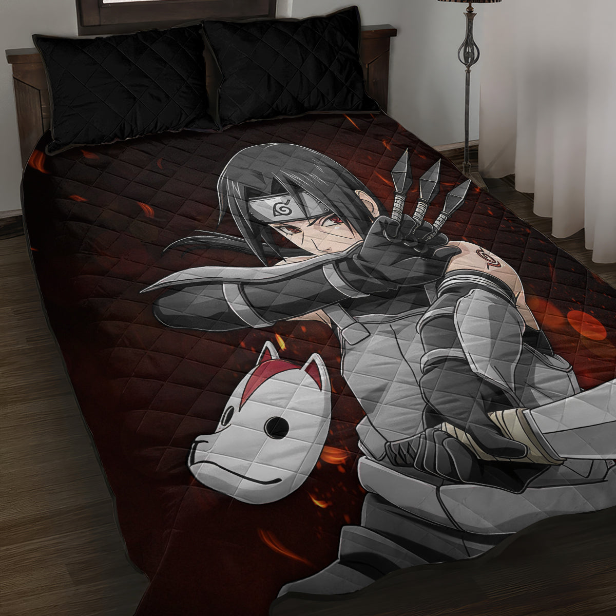 Itachi Anbu Quilt Bed Set