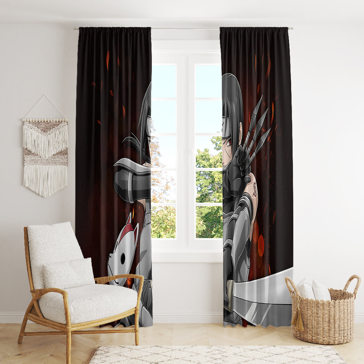 Itachi Anbu Window Curtain