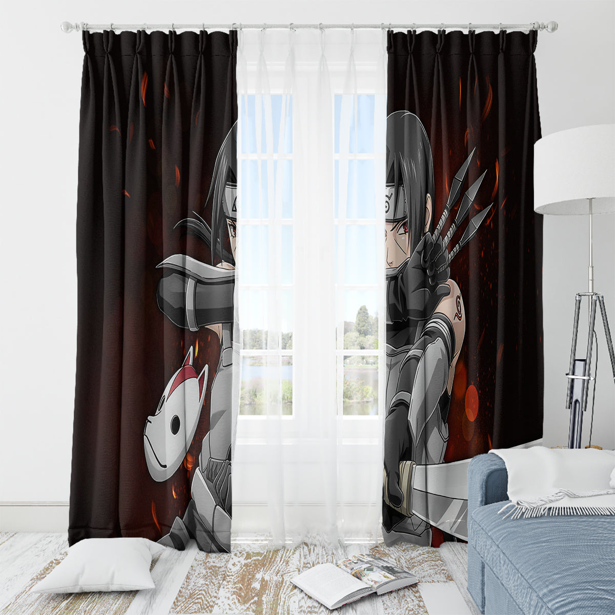 Itachi Anbu Window Curtain