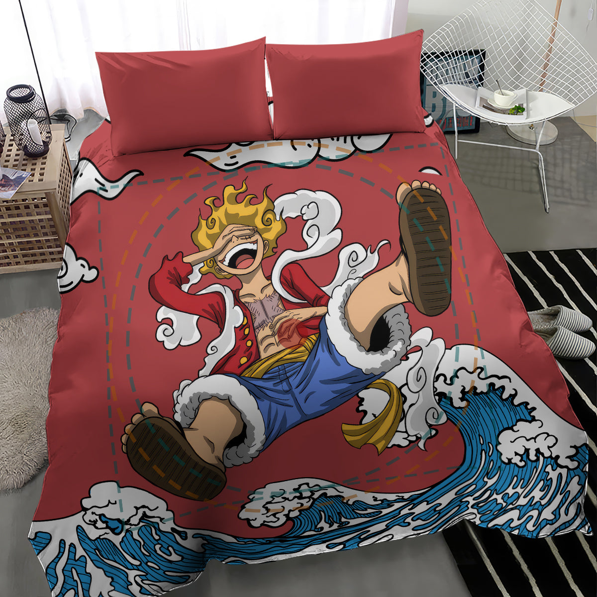 Monkey D. Luffy One Piece Gear 5 Awakening Bedding Set