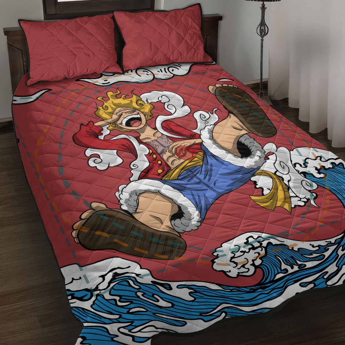Monkey D. Luffy One Piece Gear 5 Awakening Quilt Bed Set
