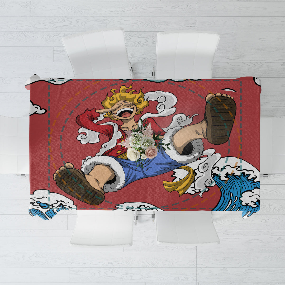 Monkey D. Luffy One Piece Gear 5 Awakening Tablecloth