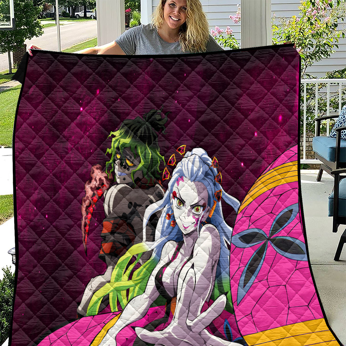 Gyutaro and Daki Quilt