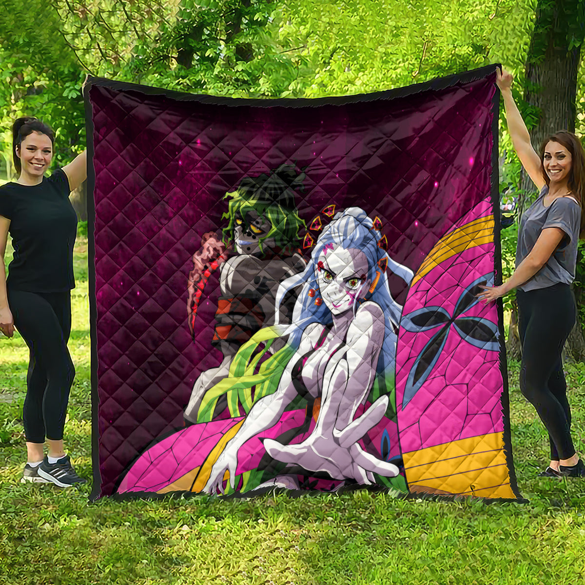 Gyutaro and Daki Quilt