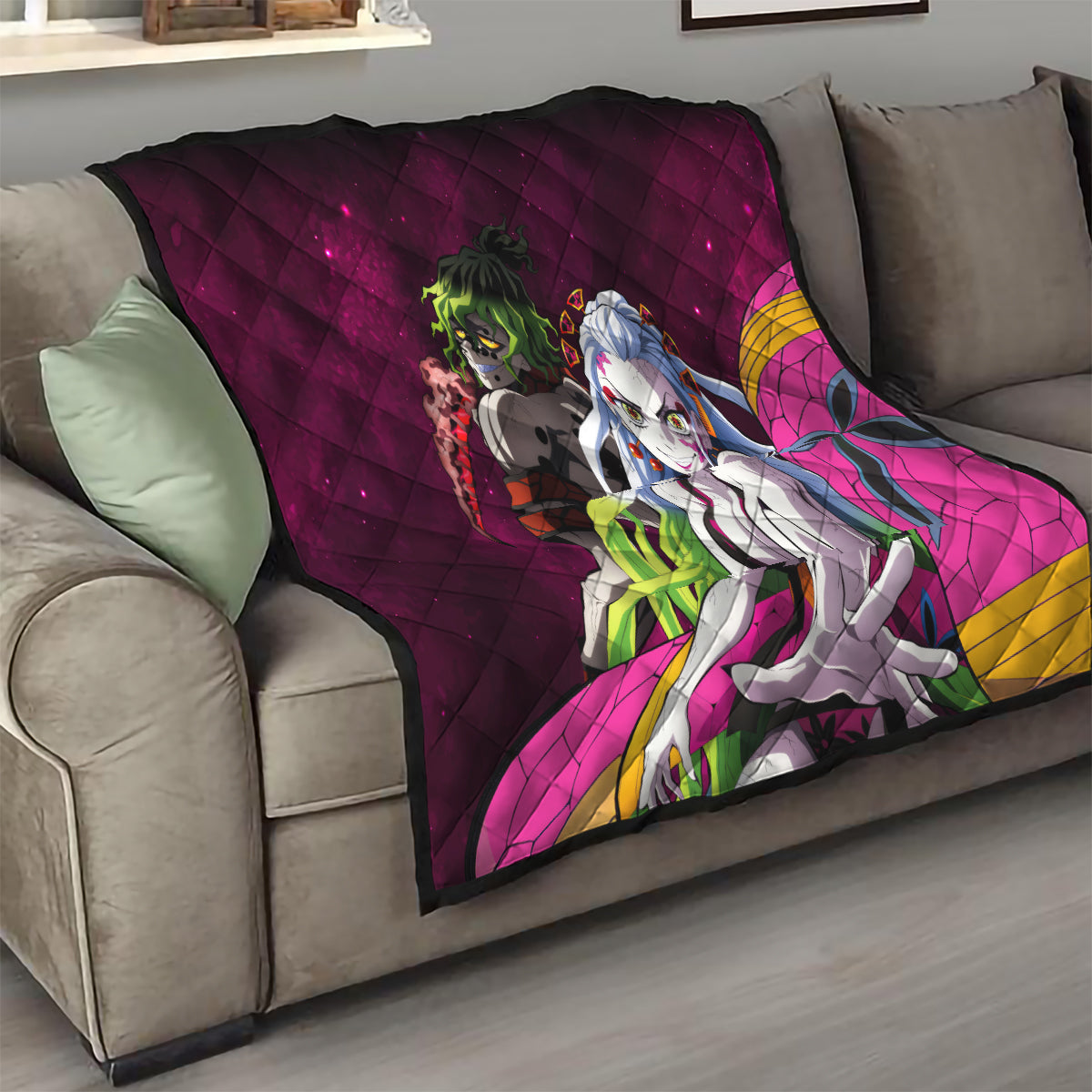 Gyutaro and Daki Quilt