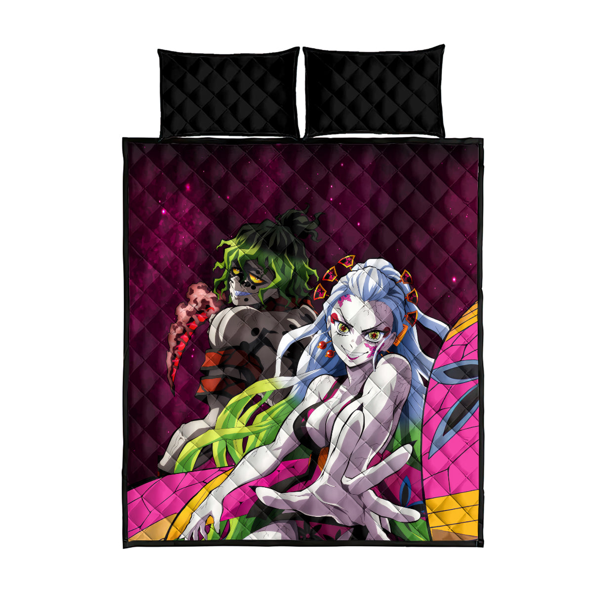 Gyutaro and Daki Quilt Bed Set