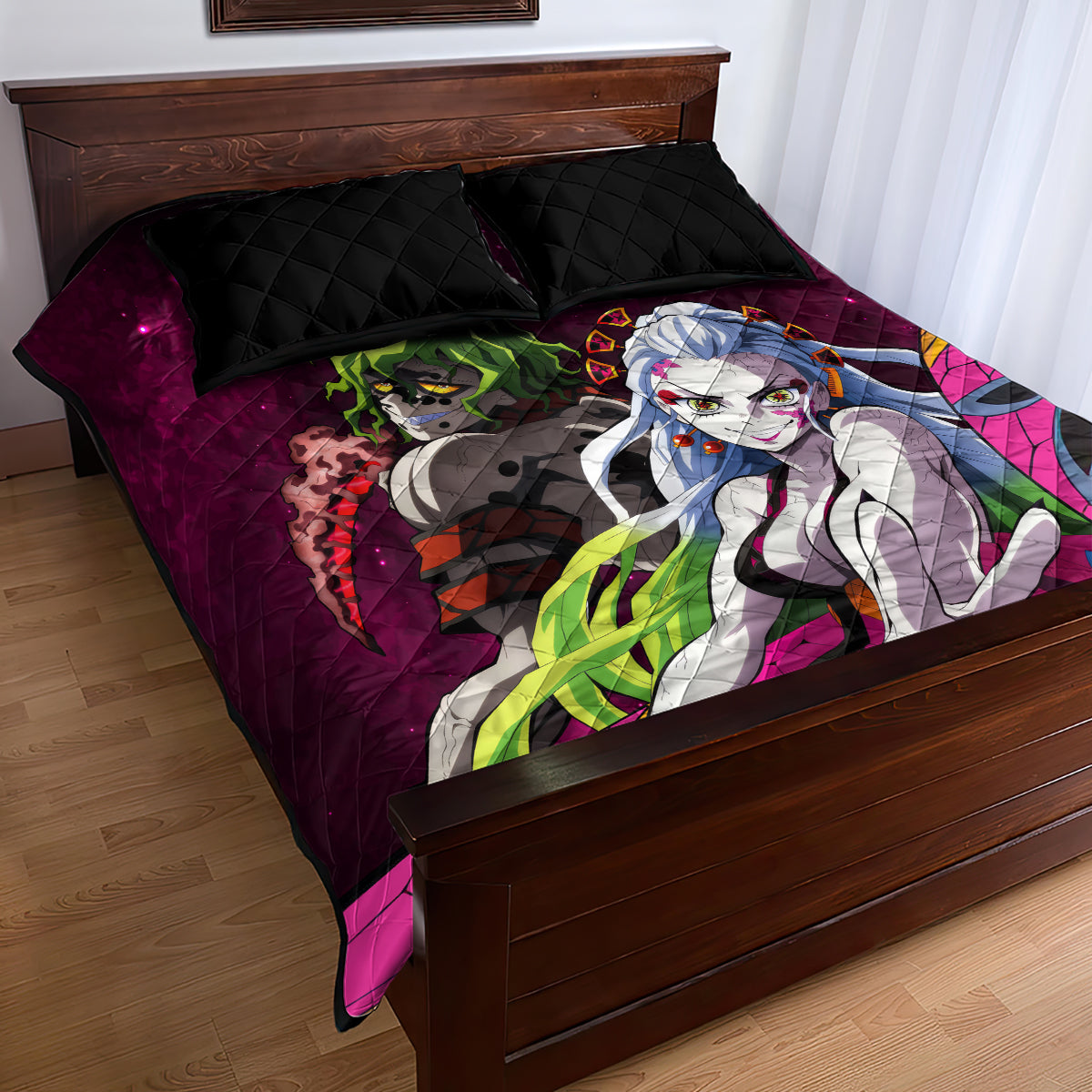Gyutaro and Daki Quilt Bed Set