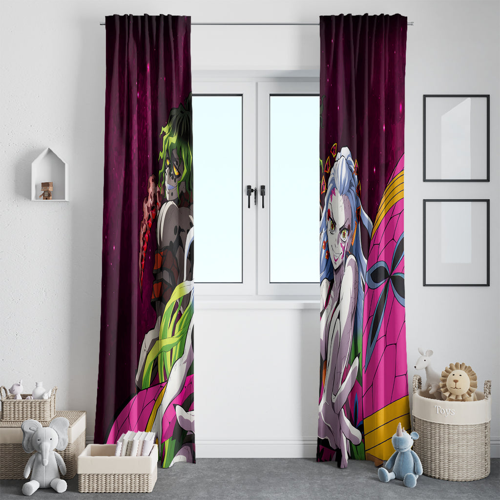 Gyutaro and Daki Window Curtain