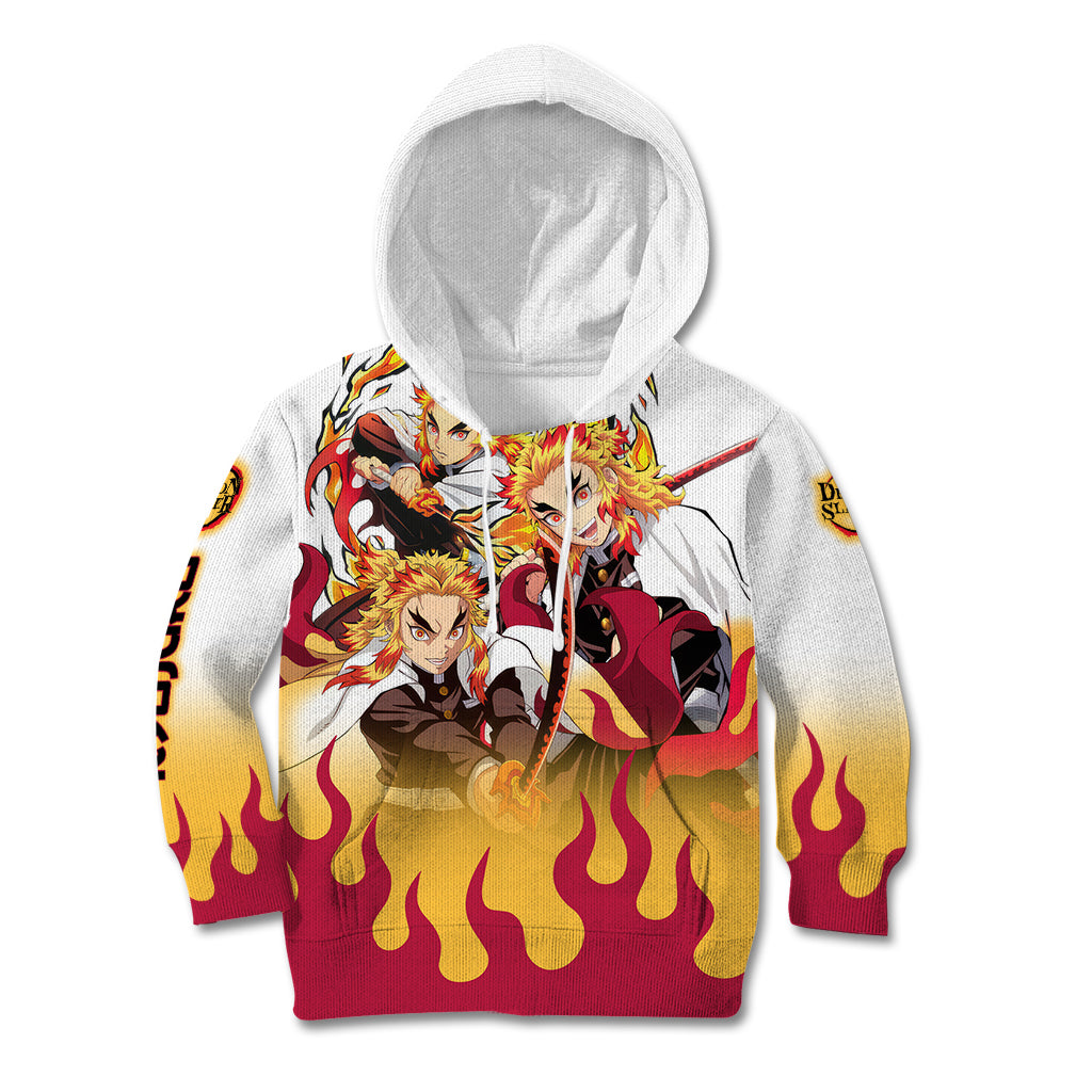 Kyojuro Rengoku - Flame Hashira Anime Kid Hoodie