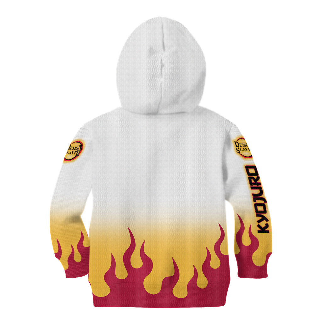 Kyojuro Rengoku - Flame Hashira Anime Kid Hoodie