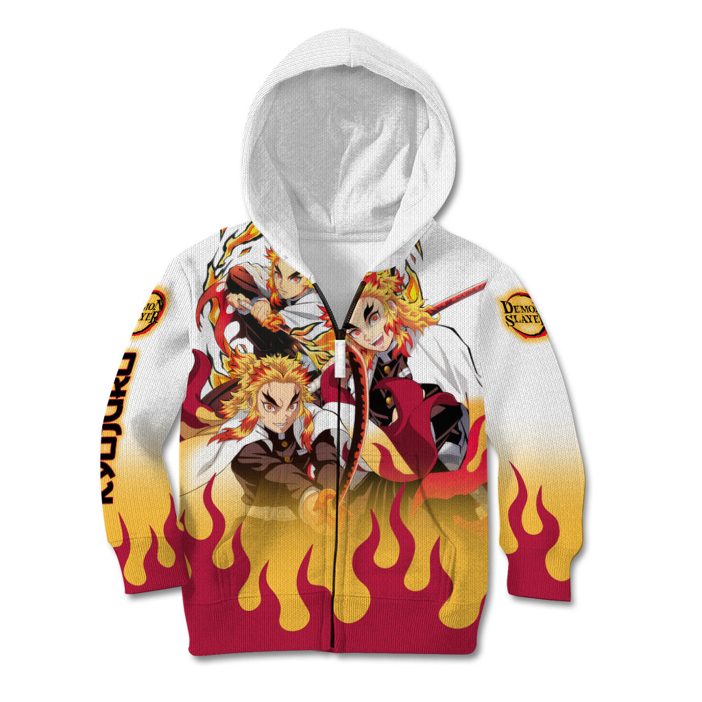 Kyojuro Rengoku - Flame Hashira Anime Kid Hoodie