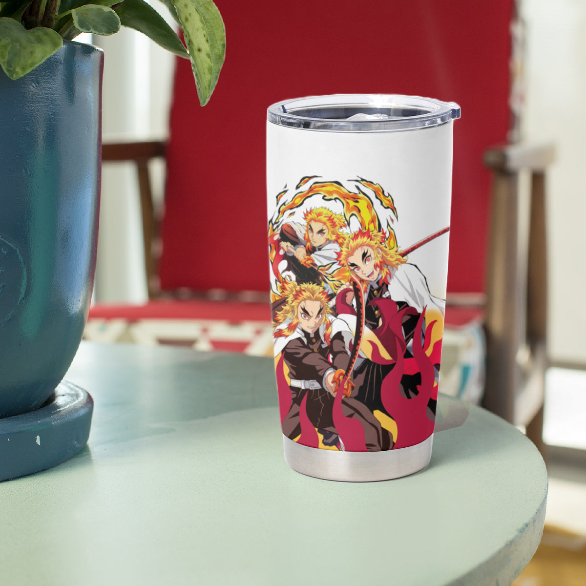 Kyojuro Rengoku Demon Slayer Tumbler Cup Flame Hashira Anime