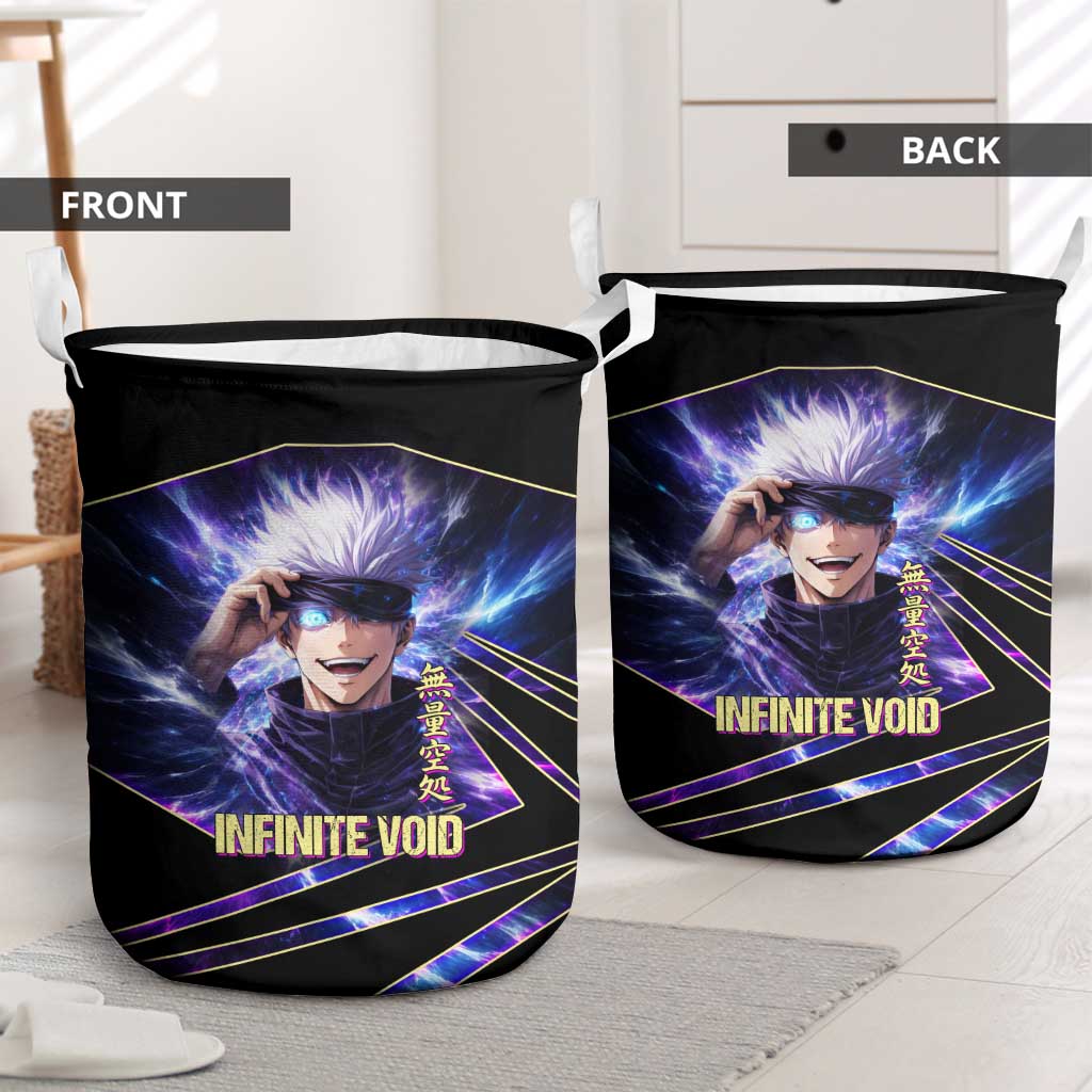 Gojo Satoru Infinite Void Laundry Basket Cosmic Anime Power Surge Style