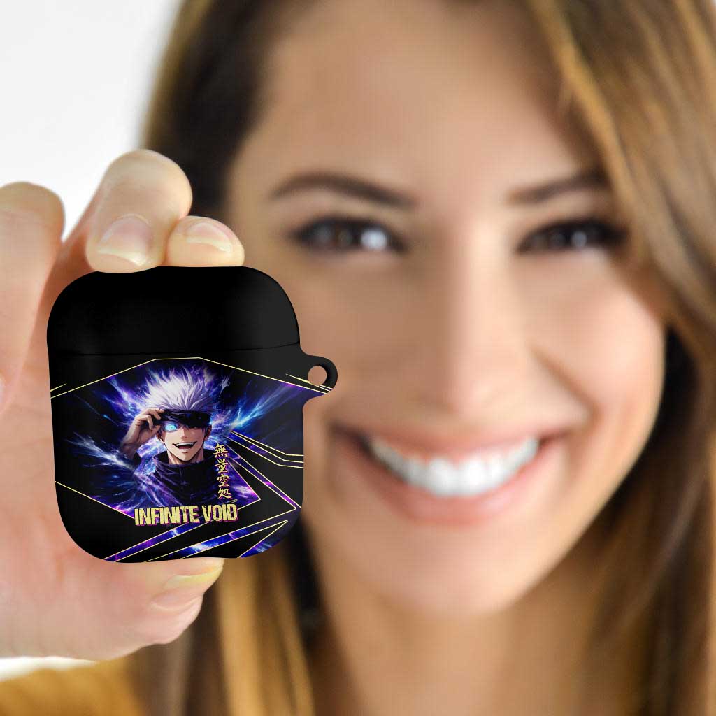 Gojo Satoru Infinite Void AirPods Case Cosmic Anime Power Surge Style