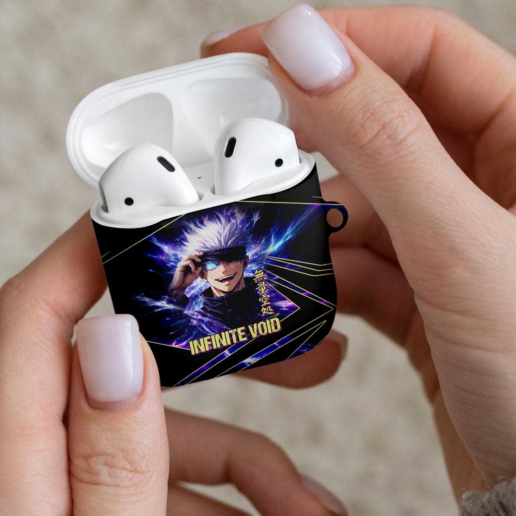 Gojo Satoru Infinite Void AirPods Case Cosmic Anime Power Surge Style