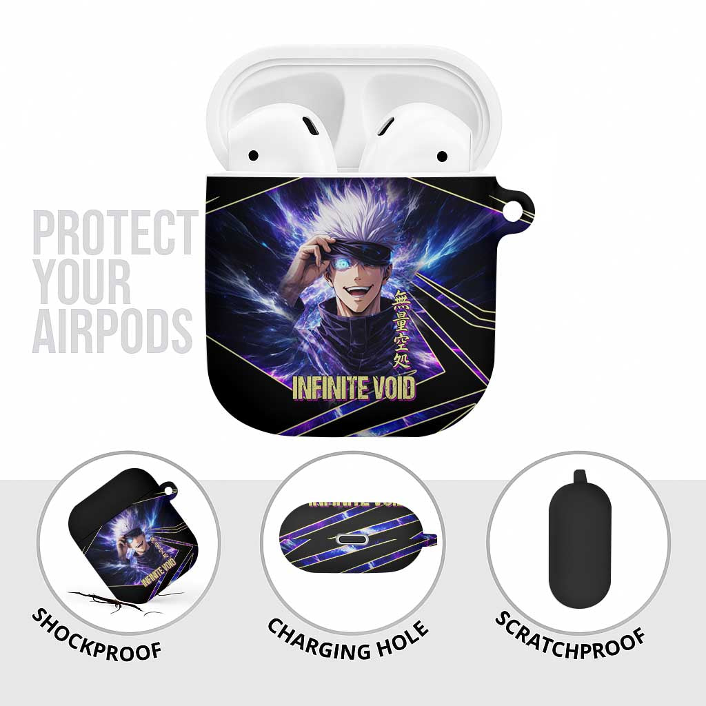 Gojo Satoru Infinite Void AirPods Case Cosmic Anime Power Surge Style