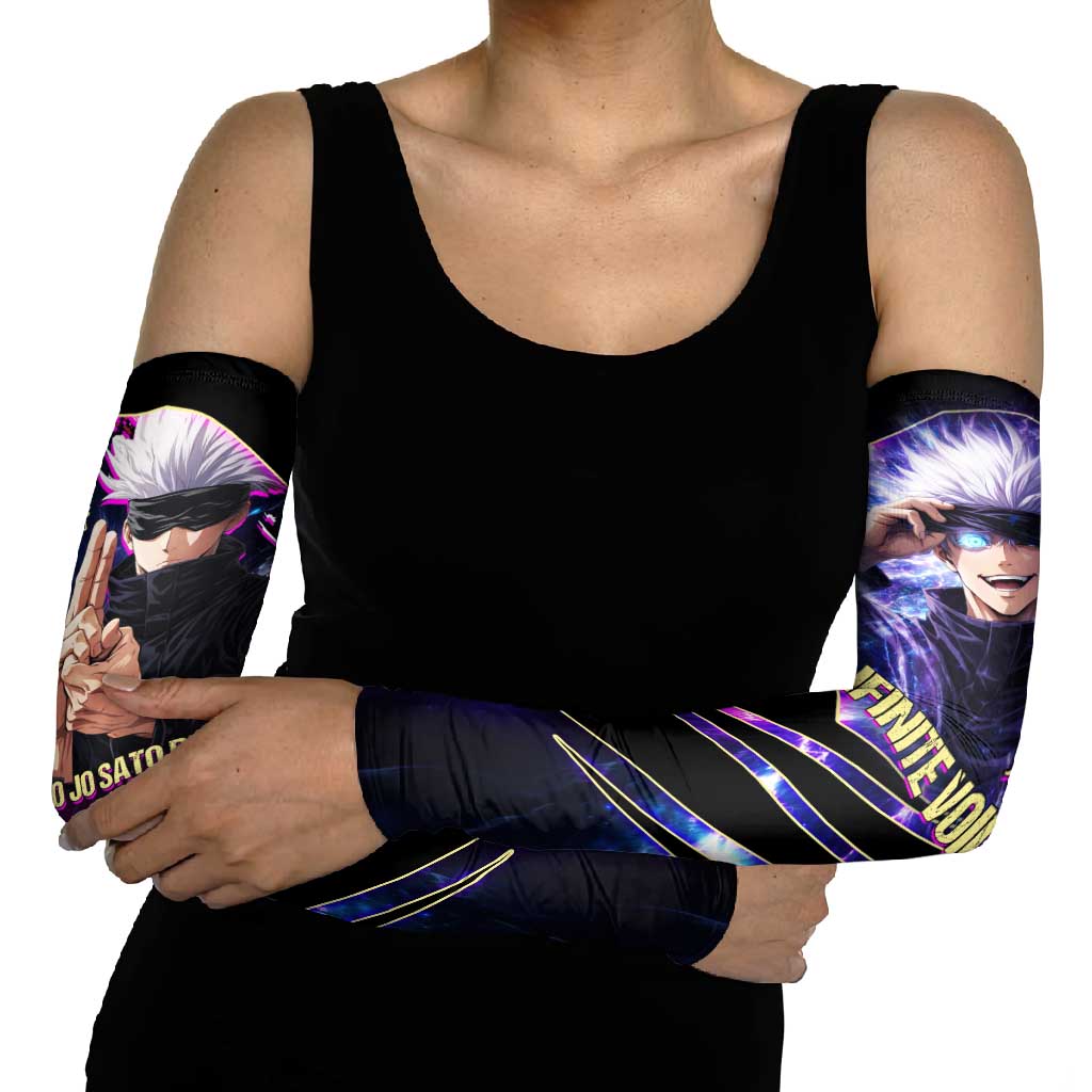 Gojo Satoru Infinite Void Arm Sleeves Cosmic Anime Power Surge Style