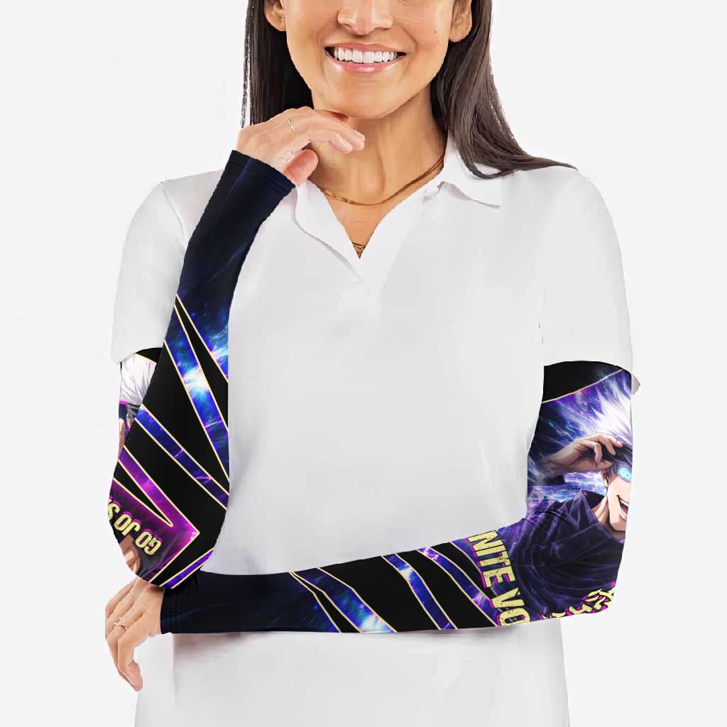 Gojo Satoru Infinite Void Arm Sleeves Cosmic Anime Power Surge Style