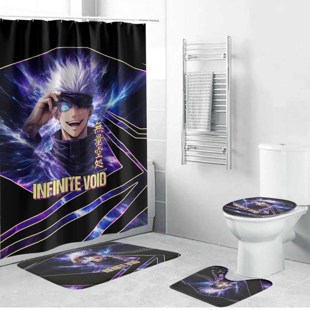 Gojo Satoru Infinite Void Bathroom Set Cosmic Anime Power Surge Style