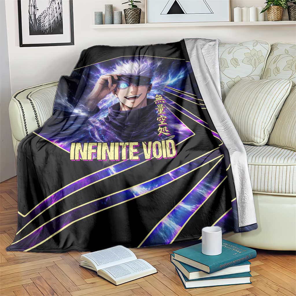 Gojo Satoru Infinite Void Blanket Cosmic Anime Power Surge Style