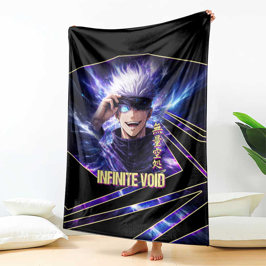Gojo Satoru Infinite Void Blanket Cosmic Anime Power Surge Style
