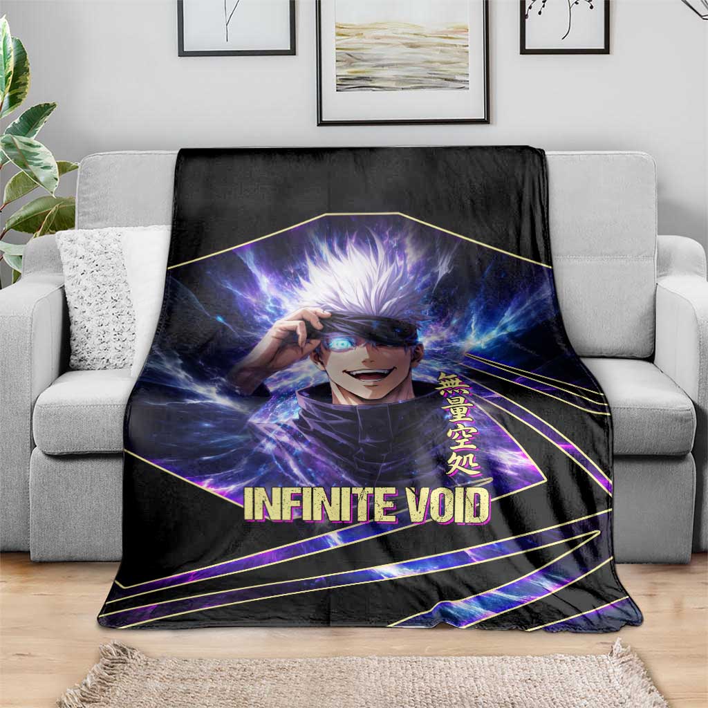 Gojo Satoru Infinite Void Blanket Cosmic Anime Power Surge Style