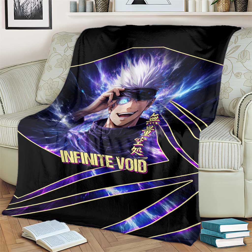 Gojo Satoru Infinite Void Blanket Cosmic Anime Power Surge Style