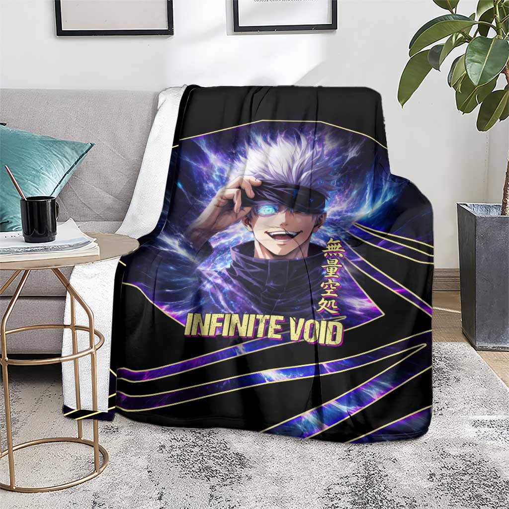Gojo Satoru Infinite Void Blanket Cosmic Anime Power Surge Style