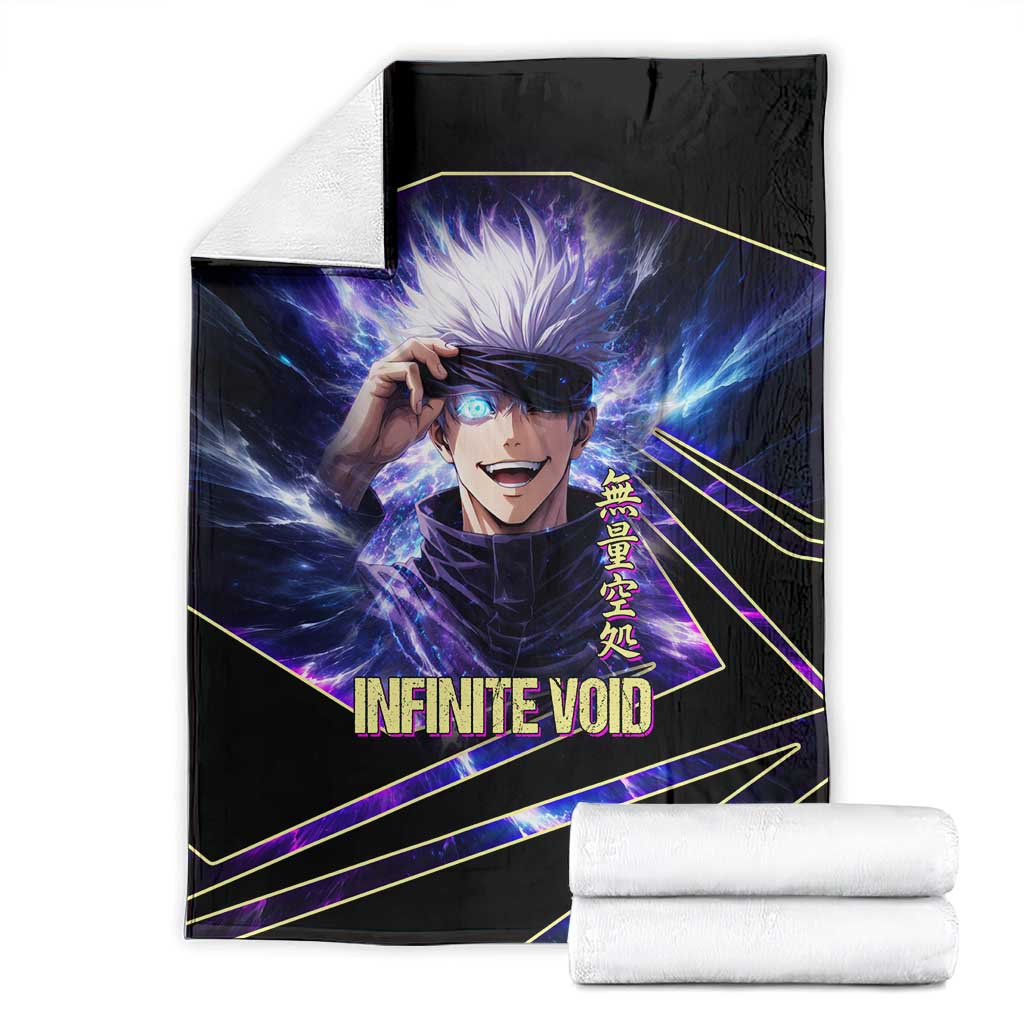 Gojo Satoru Infinite Void Blanket Cosmic Anime Power Surge Style
