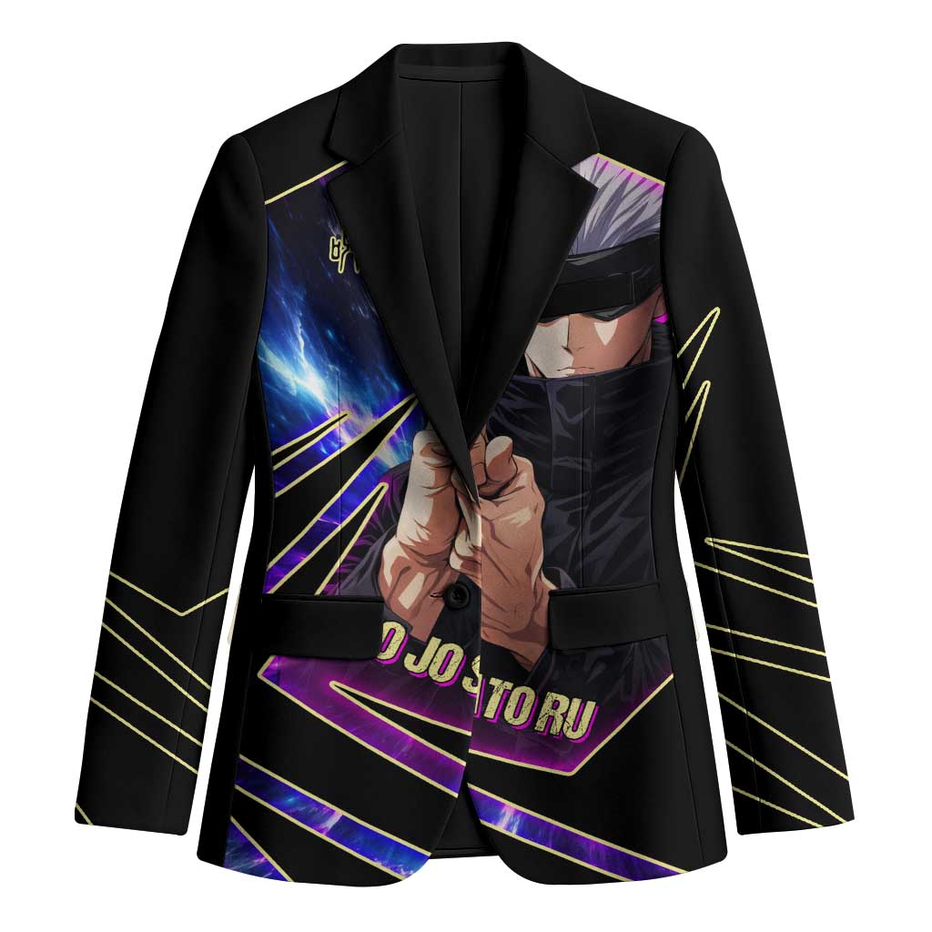 Gojo Satoru Infinite Void Blazer Cosmic Anime Power Surge Style