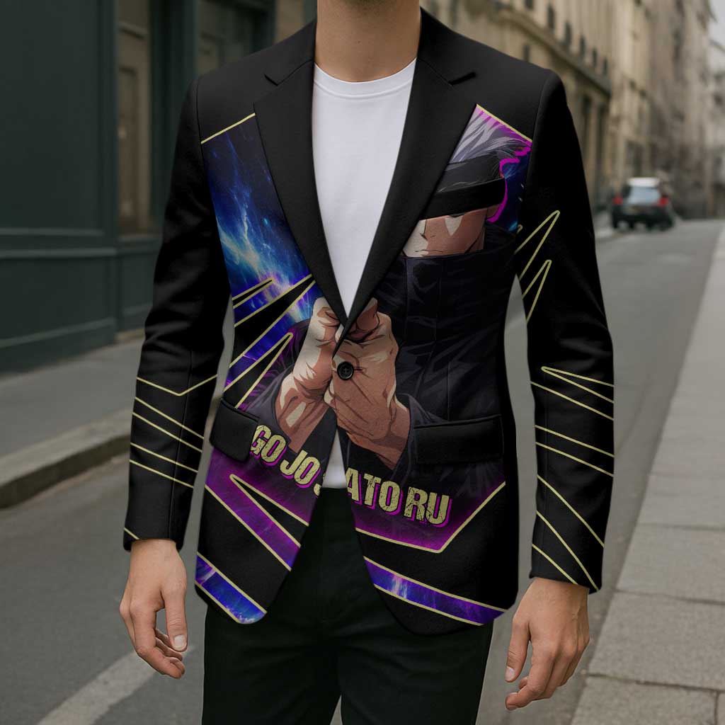 Gojo Satoru Infinite Void Blazer Cosmic Anime Power Surge Style