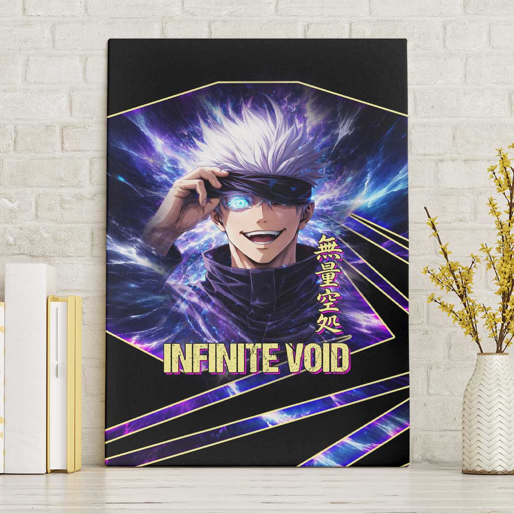 Gojo Satoru Infinite Void Canvas Wall Art Cosmic Anime Power Surge Style