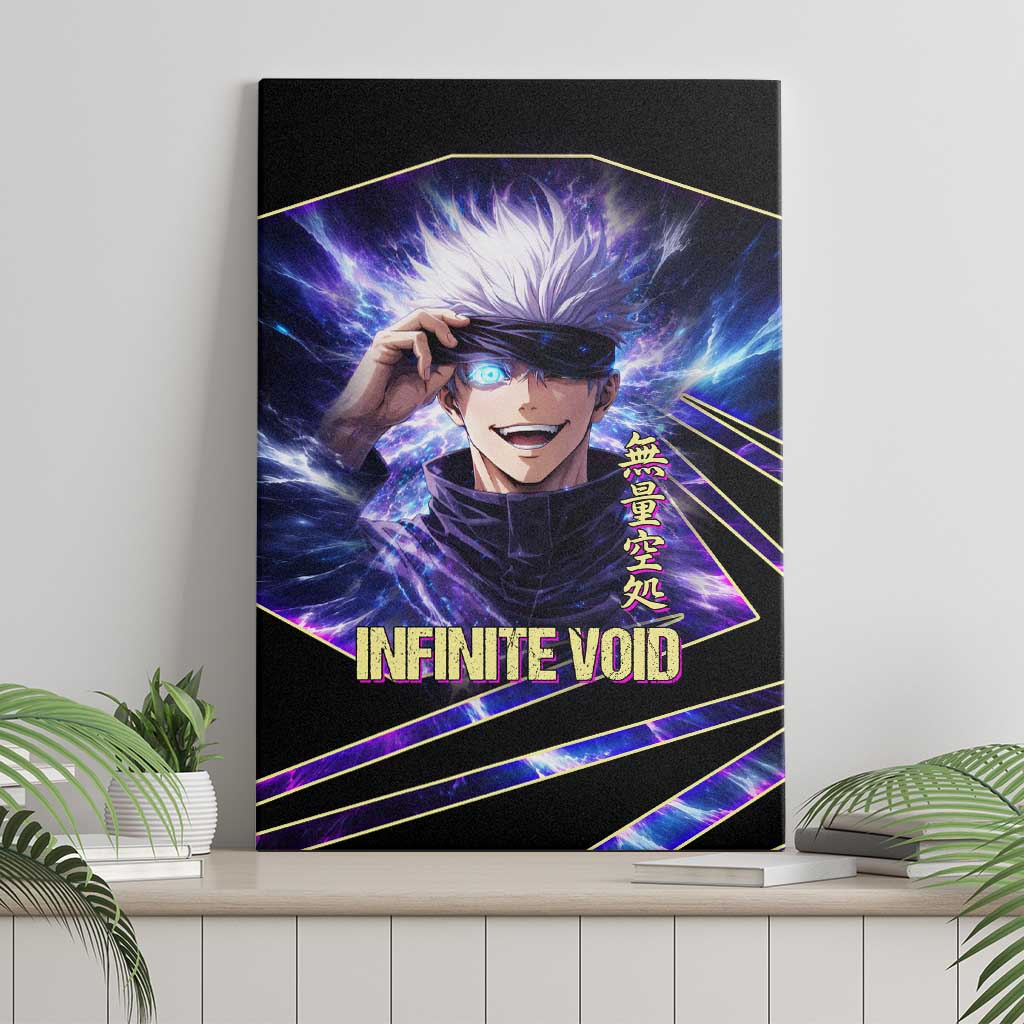 Gojo Satoru Infinite Void Canvas Wall Art Cosmic Anime Power Surge Style