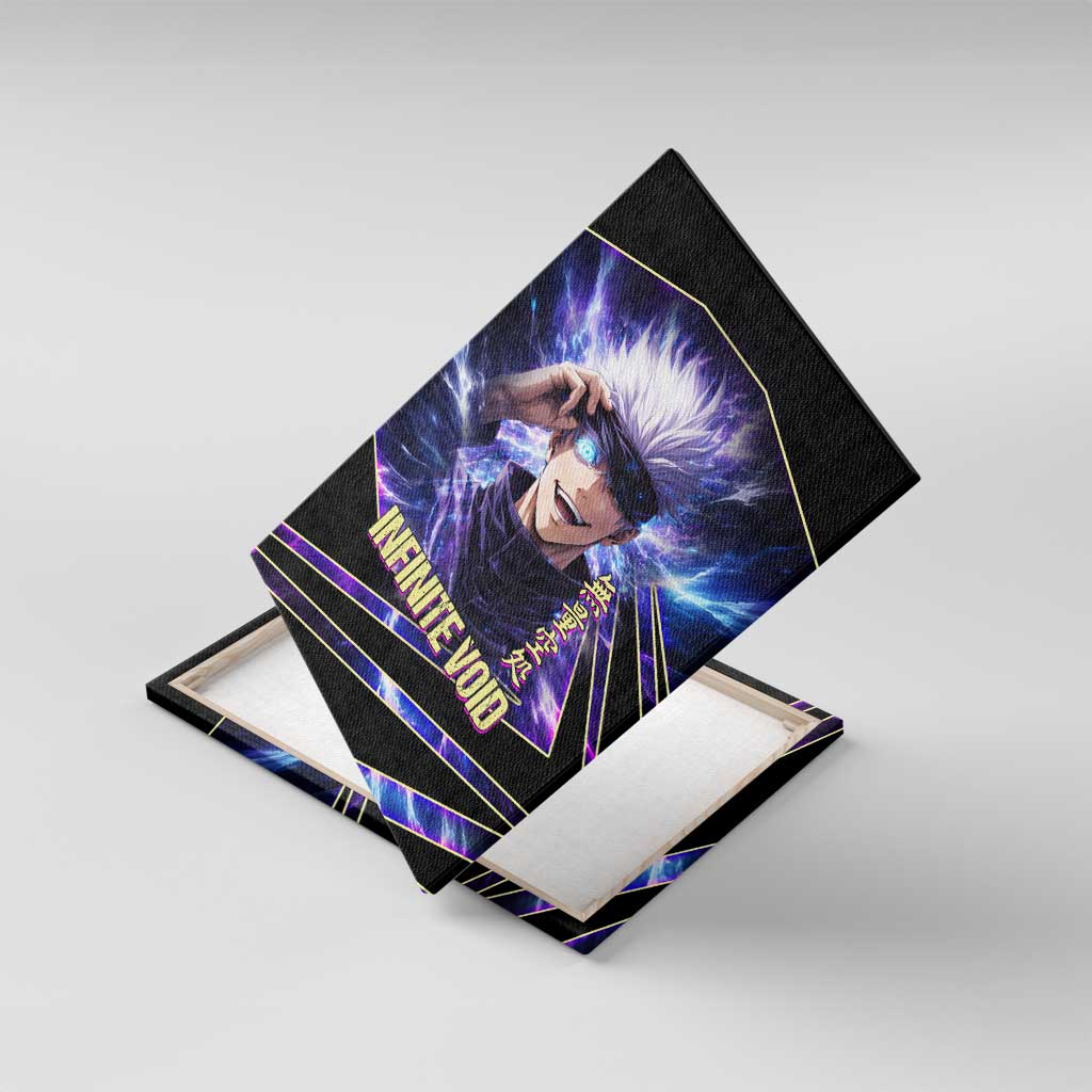 Gojo Satoru Infinite Void Canvas Wall Art Cosmic Anime Power Surge Style