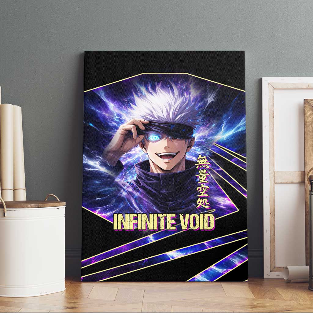 Gojo Satoru Infinite Void Canvas Wall Art Cosmic Anime Power Surge Style