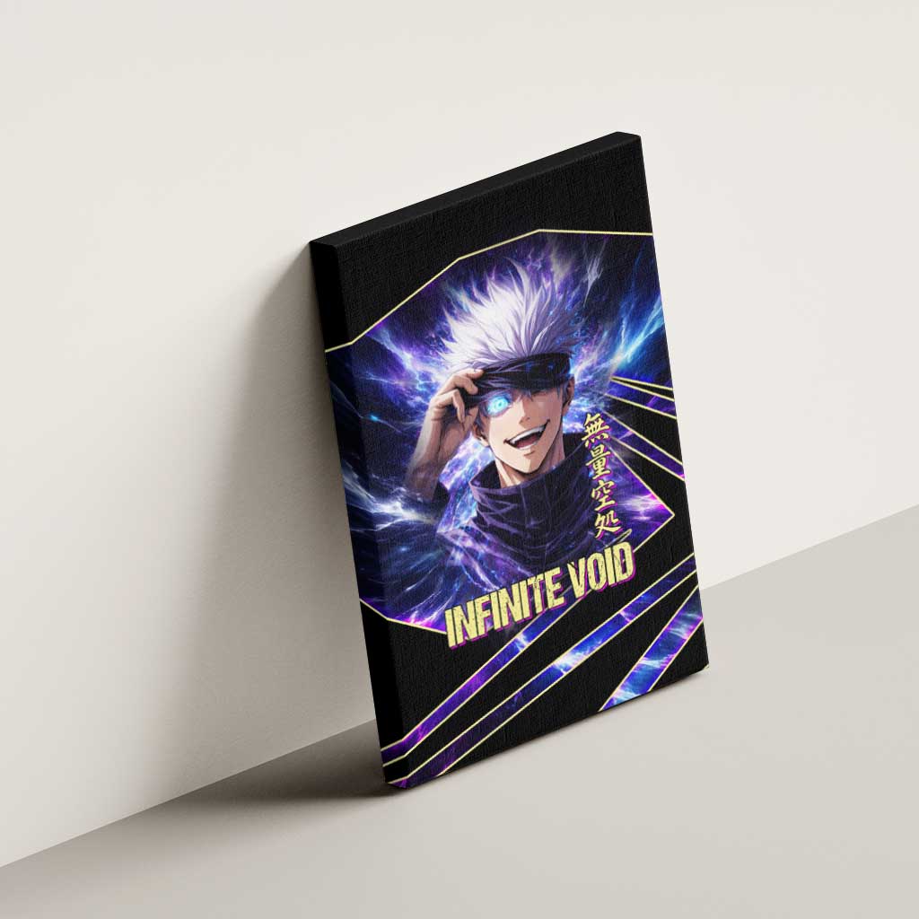 Gojo Satoru Infinite Void Canvas Wall Art Cosmic Anime Power Surge Style